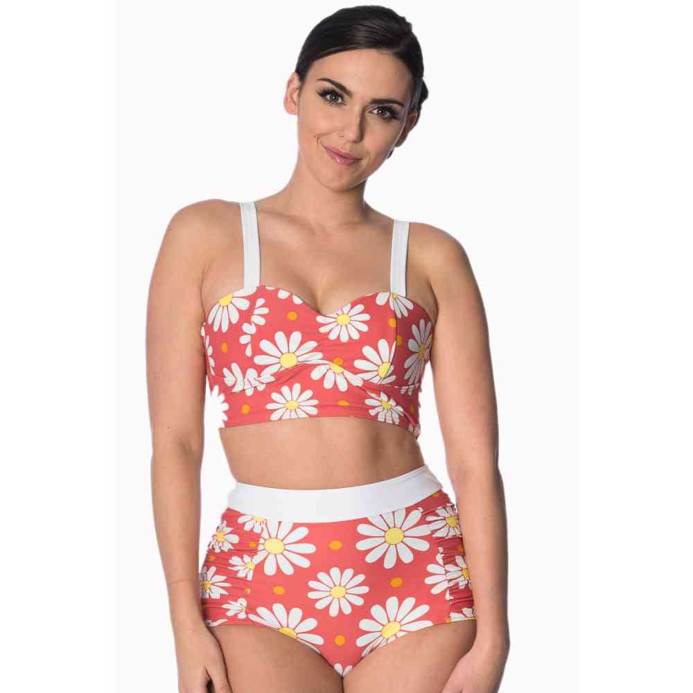 Dancing Days - CRAZY DAISY BUILT UP Bikini bottom - Red